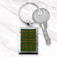 Sakura Tulips Giving Fruit In The Festive Temple Forest Key Chain (rectangle) by pepitasart