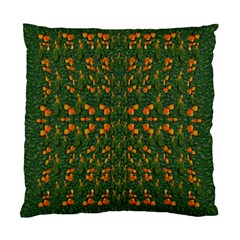 Sakura Tulips Giving Fruit In The Festive Temple Forest Standard Cushion Case (one Side) by pepitasart