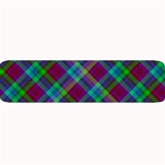 Purple, Green Tartan, Retro Buffalo Plaid Pattern, Classic Tiled Theme Large Bar Mats by Casemiro