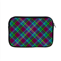 Purple, Green Tartan, Retro Buffalo Plaid Pattern, Classic Tiled Theme Apple Macbook Pro 15  Zipper Case by Casemiro