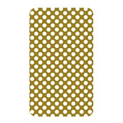 Gold Polka Dots Patterm, Retro Style Dotted Pattern, Classic White Circles Memory Card Reader (rectangular) by Casemiro