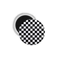 Black And White Chessboard Pattern, Classic, Tiled, Chess Like Theme 1 75  Magnets by Casemiro