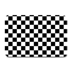 Black And White Chessboard Pattern, Classic, Tiled, Chess Like Theme Plate Mats by Casemiro