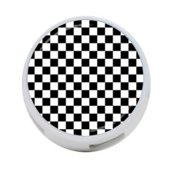 Black And White Chessboard Pattern, Classic, Tiled, Chess Like Theme 4-port Usb Hub (two Sides) by Casemiro