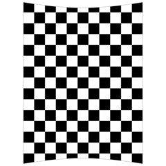 Black And White Chessboard Pattern, Classic, Tiled, Chess Like Theme Back Support Cushion by Casemiro