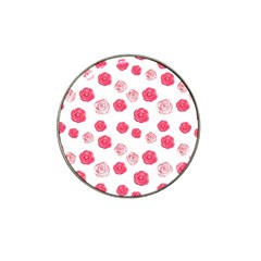 Watercolor Hand Drawn Roses Pattern Hat Clip Ball Marker (10 Pack)