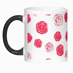 Watercolor Hand Drawn Roses Pattern Morph Mugs by TastefulDesigns