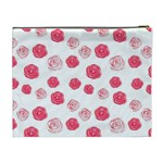 Watercolor hand drawn roses pattern Cosmetic Bag (XL) Back