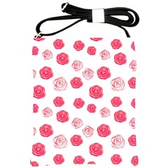 Watercolor Hand Drawn Roses Pattern Shoulder Sling Bag by TastefulDesigns