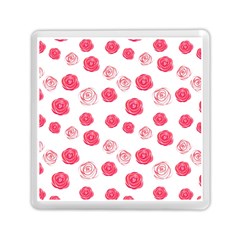 Watercolor Hand Drawn Roses Pattern Memory Card Reader (square) by TastefulDesigns