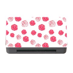 Watercolor Hand Drawn Roses Pattern Memory Card Reader With Cf by TastefulDesigns