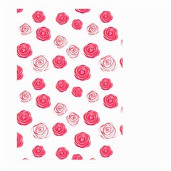 Watercolor Hand Drawn Roses Pattern Large Garden Flag (two Sides)