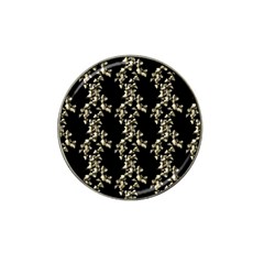 Dark Botanical Motif Pattern Hat Clip Ball Marker (4 Pack)