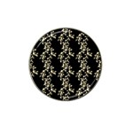 Dark Botanical Motif Pattern Hat Clip Ball Marker (4 pack) Front