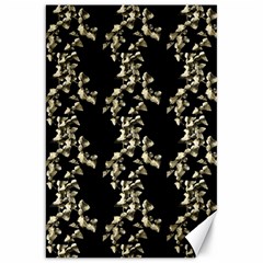 Dark Botanical Motif Pattern Canvas 20  X 30 