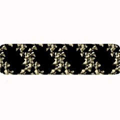 Dark Botanical Motif Pattern Large Bar Mats