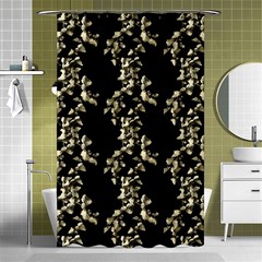 Dark Botanical Motif Pattern Shower Curtain 48  X 72  (small)  by dflcprintsclothing