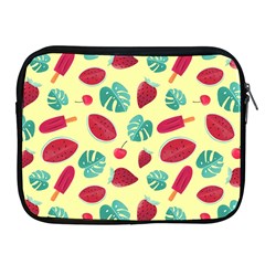 Watermelons, Fruits And Ice Cream, Pastel Colors, At Yellow Apple Ipad 2/3/4 Zipper Cases by Casemiro