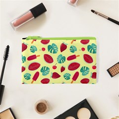 Watermelons, Fruits And Ice Cream, Pastel Colors, At Yellow Cosmetic Bag (xs) by Casemiro