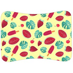 Watermelons, Fruits And Ice Cream, Pastel Colors, At Yellow Velour Seat Head Rest Cushion by Casemiro