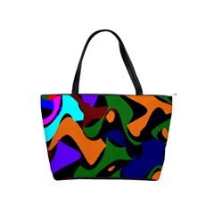 Trippy Paint Splash, Asymmetric Dotted Camo In Saturated Colors Classic Shoulder Handbag by Casemiro