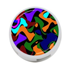 Trippy Paint Splash, Asymmetric Dotted Camo In Saturated Colors 4-port Usb Hub (two Sides) by Casemiro