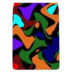 Trippy Paint Splash, Asymmetric Dotted Camo In Saturated Colors Removable Flap Cover (s) by Casemiro