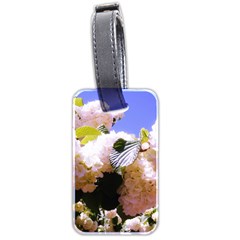 Pink Snowball Branch Luggage Tag (two Sides) by okhismakingart