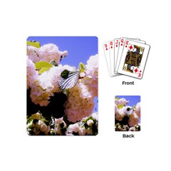 Pink Snowball Branch Playing Cards Single Design (mini)