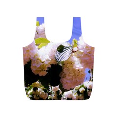 Pink Snowball Branch Full Print Recycle Bag (s) by okhismakingart