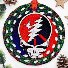 Grateful Dead - Round Filigree Ornament (two Sides)