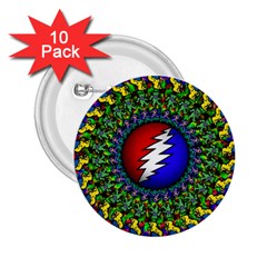 Grateful Dead 2 25  Buttons (10 Pack)  by Sapixe