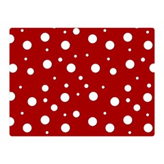 Mushroom Pattern, Red And White Dots, Circles Theme Double Sided Flano Blanket (mini)  by Casemiro