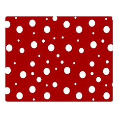 Mushroom Pattern, Red And White Dots, Circles Theme Double Sided Flano Blanket (large)  by Casemiro