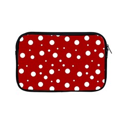 Mushroom Pattern, Red And White Dots, Circles Theme Apple Macbook Pro 13  Zipper Case by Casemiro