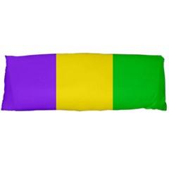 Carnival Mardi Gras Purple Yellow Green Stripes Body Pillow Case (dakimakura) by yoursparklingshop