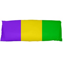 Carnival Mardi Gras Purple Yellow Green Stripes Body Pillow Case Dakimakura (two Sides) by yoursparklingshop