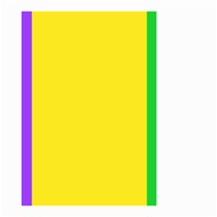 Carnival Mardi Gras Purple Yellow Green Stripes Small Garden Flag (two Sides) by yoursparklingshop