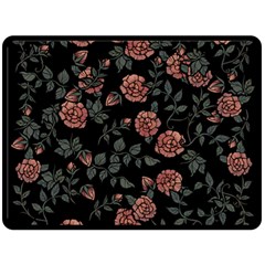 Dusty Roses Fleece Blanket (large)  by BubbSnugg