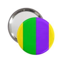 New Orleans Carnival Colors Mardi Gras 2 25  Handbag Mirrors by yoursparklingshop