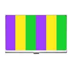 New Orleans Carnival Colors Mardi Gras Business Card Holder by yoursparklingshop