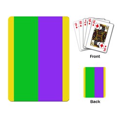 New Orleans Carnival Colors Mardi Gras Playing Cards Single Design (rectangle) by yoursparklingshop