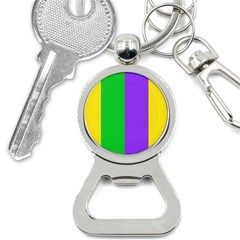 New Orleans Carnival Colors Mardi Gras Bottle Opener Key Chain by yoursparklingshop