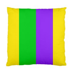 New Orleans Carnival Colors Mardi Gras Standard Cushion Case (two Sides) by yoursparklingshop