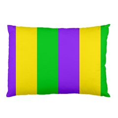 New Orleans Carnival Colors Mardi Gras Pillow Case by yoursparklingshop