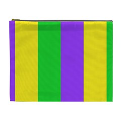 New Orleans Carnival Colors Mardi Gras Cosmetic Bag (xl)