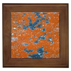 Vivid Grunge Abstract Print Framed Tile