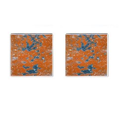 Vivid Grunge Abstract Print Cufflinks (Square)