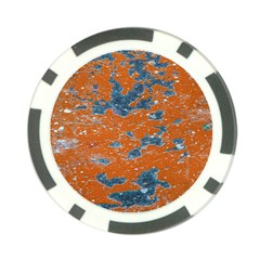 Vivid Grunge Abstract Print Poker Chip Card Guard