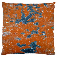 Vivid Grunge Abstract Print Large Flano Cushion Case (One Side)